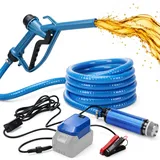 WingFly Dieselpumpe 12v, 30LMP, Heizölpumpe, Dieselpumpe Selbstansaugend, 51MM, Lift 5M, Förderung von Diesel Kerosin Wasser, für LKW, Traktoren, Bagger