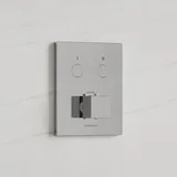 Kronenbach Smart Push Duschthermostat eckig für 2 Verbraucher Chrom 19046002CR
