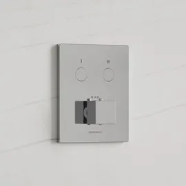 Kronenbach Smart Push Duschthermostat eckig für 2 Verbraucher Chrom 19046002CR