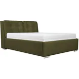 Meblito Polsterbett Dunkelgrün, Textil, 140x200 cm, Schlafzimmer, Betten, Polsterbetten