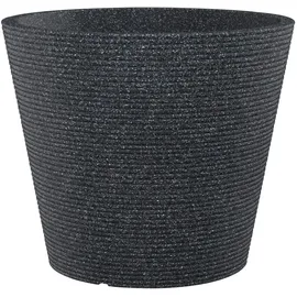 Scheurich Pflanzkübel Coneo Ø 30 x 24 cm schwarz granit