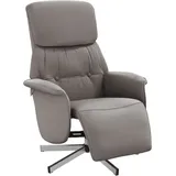 vidaXL Relaxsessel mit Liegefunktion Stoff 75 x 100 x 90 cm Taupe drehbar