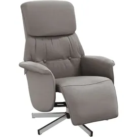 vidaXL Relaxsessel mit Liegefunktion Stoff 75 x 100 x 90 cm Taupe drehbar