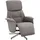 vidaXL Relaxsessel mit Liegefunktion Stoff 75 x 100 x 90 cm Taupe drehbar