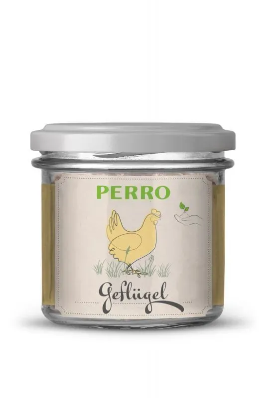 Perro Geniesser Glas Katze SET Huhn Futter 6x200 g