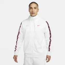 Nike Sportswear Repeat Herren-Kapuzenjacke - Weiß, M