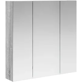 vidaXL Badezimmerspiegelschrank 70 cm grau