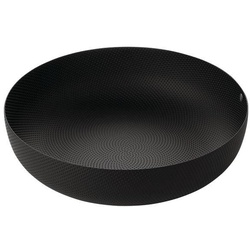 Alessi Schale Texture Ø 24 cm Stahl Schwarz