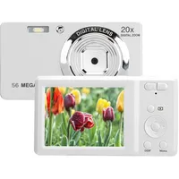 4K-Digitalkamera für Fotografie, 2,7 Zoll 56 MP HD-Kinderkamera, 20-facher Digitalzoom, Anti-Shake-Selfie-Kamera, Kompakte Point-and-Shoot-Kamera für Jungen, Mädchen, Kinder