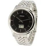 MARQUIS Elegante Herren Funkuhr (Junghans-Uhrwerk) Gehäuse und Armband aus Edelstahl 964.6322