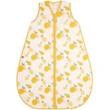 EMMA & NOAH Sommerschlafsack Musselin 0.5 TOG, gelb, 100