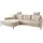 trends by hg Ecksofa Summer hochwertiger Stoff 2-Sitzer Beige