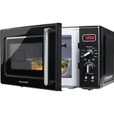 Hanseatic Mikrowelle »AG720CE6-PM mit Grill, 20 Liter Garraum, 700 Watt«, Grill-Mikrowelle, schwarz