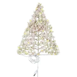 Creativ green Winterliche Kunstpflanze CREATIV GREEN "Tannenbaum", grün, B:23cm H:29cm, Kunststoff, Kunstpflanzen, mit LED-Beleuchtung