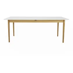 Tenzo Svea ausziehbarer Esstisch Holz/Holzwerkstoff 195-275x90x75 cm - Braun