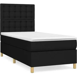 vidaXL Boxspringbett 100 x 200 cm Schwarz