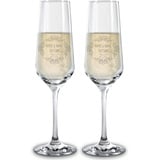 PR Print Royal Sektglas mit Gravur 2er-Set - mit Name & Datum selbst gestalten - Personalisiertes Geschenk, Geburtstag, Weihnachten, Valentinstag, Jahrestag, Hochzeit I Lasergravur, 200 ml - Kranz