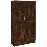 vidaXL Bücherschrank Räuchereiche 82,5x30,5x150 cm Holzwerkstoff