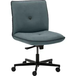 Mayer Sitzmöbel Drehstuhl »myCOSYWORXX Homeoffice Sessel«, 1 St., Feinstruktur weich, besonders bequem gepolstert Mayer Sitzmöbel Blau + Schwarz