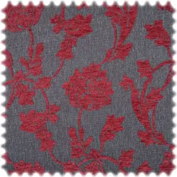 Recycelter Jacquard Möbelstoff Teneriffa Bordeaux