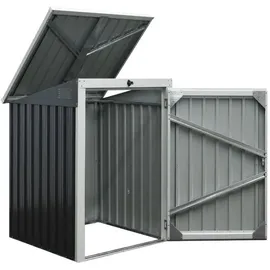 Home Deluxe Mülltonnenbox BASURA 104 x 101 x 134 cm dunkelgrau
