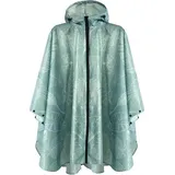 Regenponcho Wasserdicht Fahrrad Kapuze Leicht Unisex Blatt