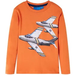 Kinder-Langarmshirt Dunkelorange 116