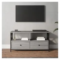 VidaXL TV-Schrank Grau Sonoma 90x33x45 cm Holzwerkstoff & Eisen