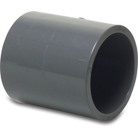 plimat Mega Muffe PVC-U 20 mm Klebemuffe 16bar Grau