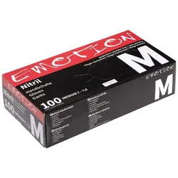 Emotion Nitrilhandschuhe schwarz M p.-fr