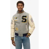 Superdry College Patched Bomberjacke Grey Marl XL