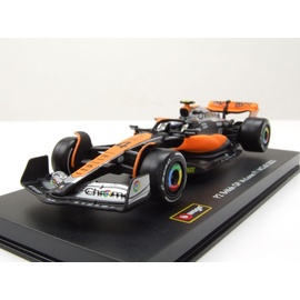 BBURAGO 18-38088 - Modellauto - F1 McLaren MCL60 '23 #4 Norris (mit Helm, Maßstab 1:43) Formel 1