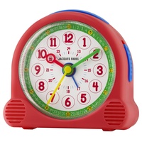 JACQUES FAREL Happy Learning Kinder-Wecker Lernwecker Mädchen Junge Rot