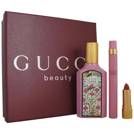 GUCCI Flora Gorgeous Gardenia Eau de Parfum 50 ml + Lippenstift 1 g + Eau de Parfum 10 ml Geschenkset