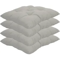 Nyvi Stuhlkissen Genua 38x38 cm 4er Pack Sitzkissen mit