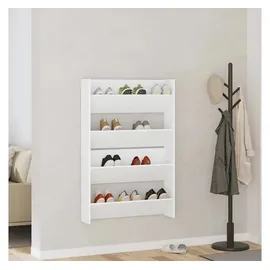vidaXL Wand-Schuhschrank 80 x 18 x 60 cm weiß / weiß