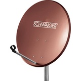 Schwaiger 60cm ziegelrot + Quad LNB