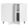 VCM Unterschrank Eck Küchenschrank Colura 76 x 76 x 82 cm Weiß