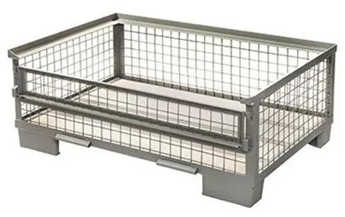Hardwex Gitterbox, flache Ausführung, mit Ladeklappe