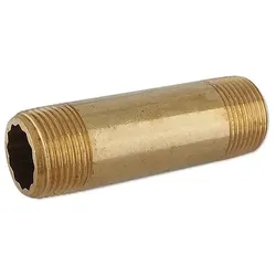 Messing Gewindefitting-Doppelnippel lang - Langnippel - 3/4'' x 80 mm