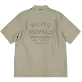 Mons Royale Breezer Merino Short Sleeve Shirt dried eucalyptus XL