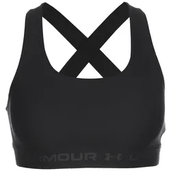 Under Armour PROJECT ROCK CROSSBACK BH Damen in black, Größe L - schwarz
