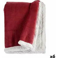 Gift Decke, Dunkelrosa Weiss 130 x 1 x 170