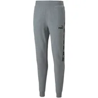 Puma Ess+ Metallic Tape Jogginghose Herren medium gray heather