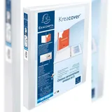 Exacompta 10x Ringbuch Kreacover 30 mm-Ring-ø Weiß
