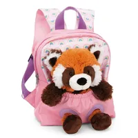 NICI Rucksack mit Plüschtier Roter Panda 25cm