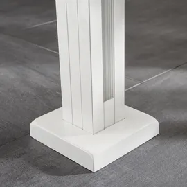 Ambiente Home Glaszaun Erweiterungsset 187 x 55,7 cm Weiß