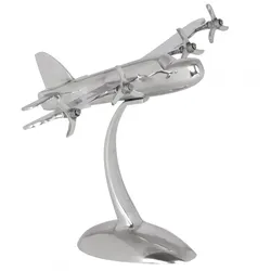 Kadima Design Deko Flugzeug Propeller aus Aluminium, elegantes Design, handgefertigt, robuste und langlebige Konstruktion. 42x30x42 cm