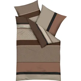 KAEPPEL Imperial Gestreift Rot 155 x 220 cm + 80 x 80 cm