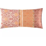 BASSETTI Nairobi Kissenhülle zu Bettwäsche aus 100% Baumwollsatin in der Farbe ROT R1, Maße: 40x80 cm - 9332174